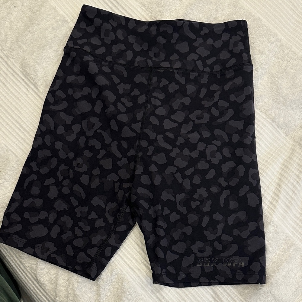 Sarah’s Day x White Fox Apparel Black Leopard Print Shorts